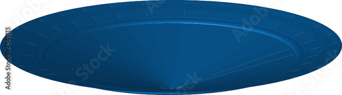 Assiette bleue