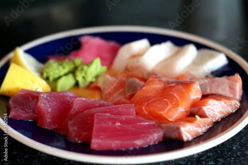 Plate of sashimi