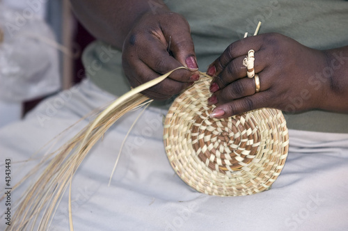 Weaving baskets
