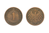 Old Coin dated 1900, One Pfennig