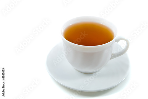 cap of tea isolated over white