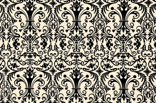 seamless floral  wallpaper pattern