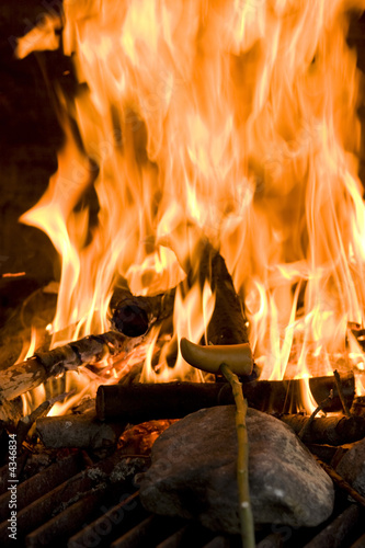 bonfire at night background