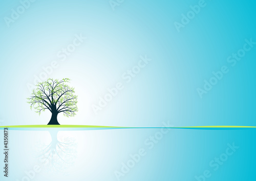 beautiful abstract vector tree design