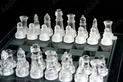 The beginning of a chess game