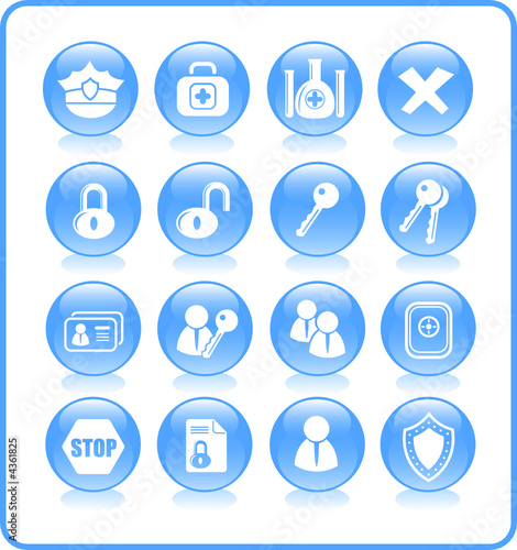 Security and antivirus vector icons