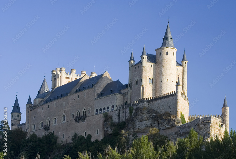 Alcazar of Segovia Side - Blue Sky