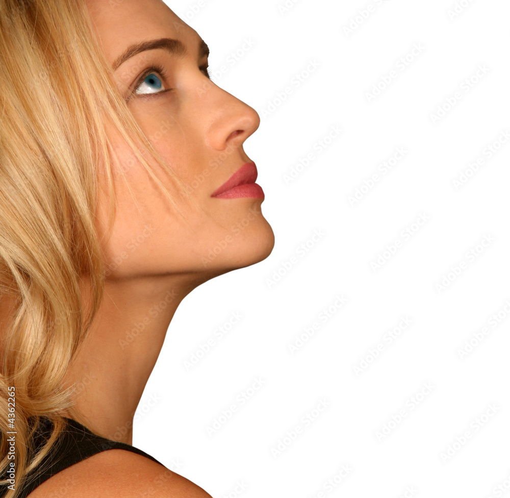 Profile of a Beautiful Woman's Face