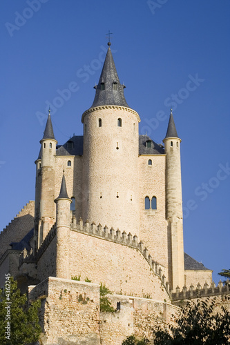 Alcazar of Segovia Front - Blue Sky