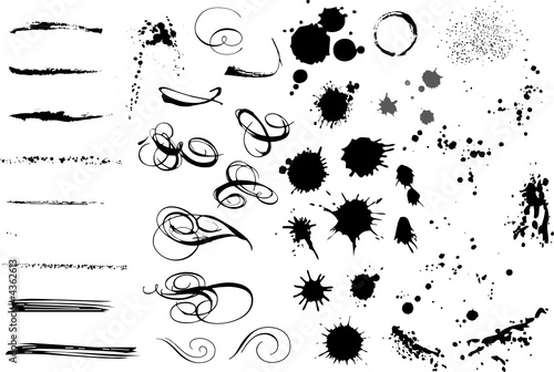 grungy design elements