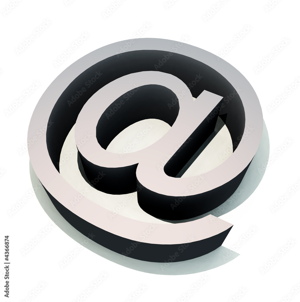 Obraz premium @ Symbol