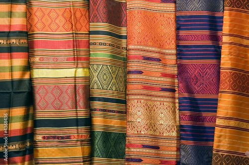 Obraz na płótnie Thai Silks w salonie