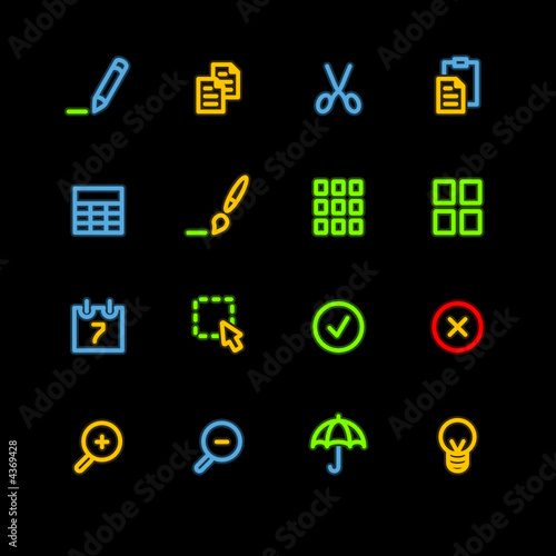 neon publish icons