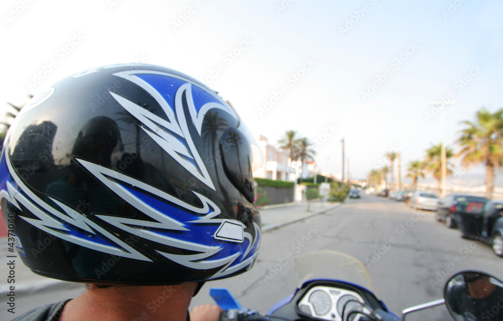 man on motorbike