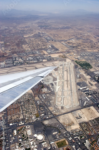 Canvas Print Aerial view of Las Vegas