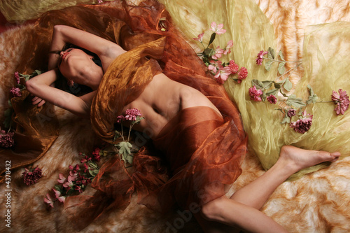 фотографія Beautiful woman sleeping