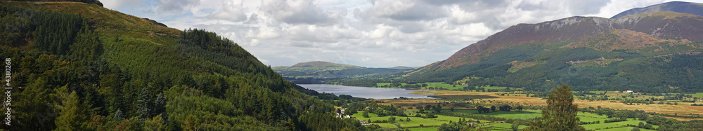 Lake and mountain panorama