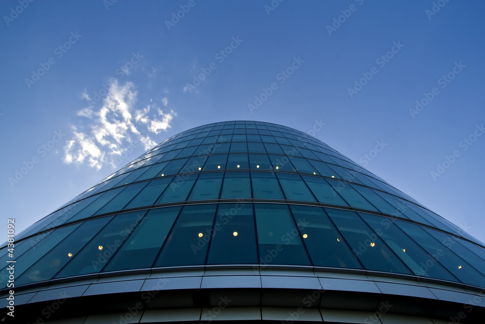 Glass office building Glass office building