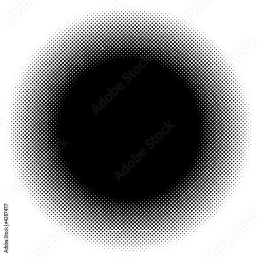 Black and white halftone pattern