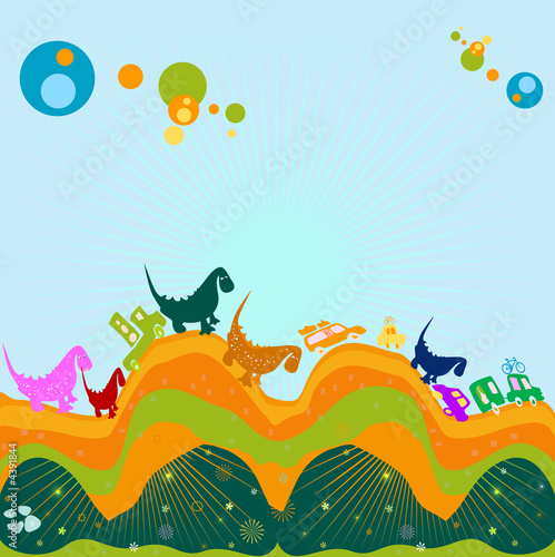 cars and dinosaurs