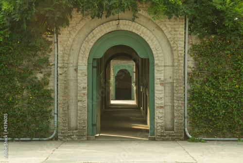 Doorway arches Atalaya castle photo