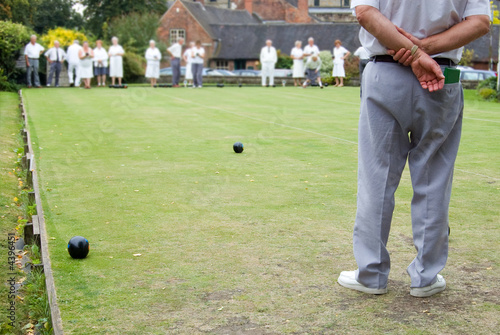 People playing Flat Lawn Bowls