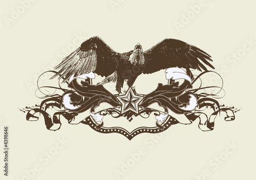 stylized  eagle