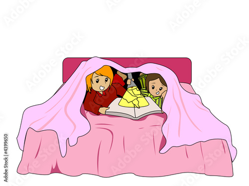 Storytelling under blanket