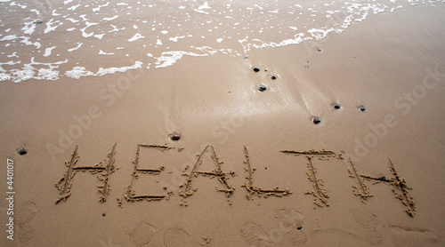 Sand writing - HEALTH