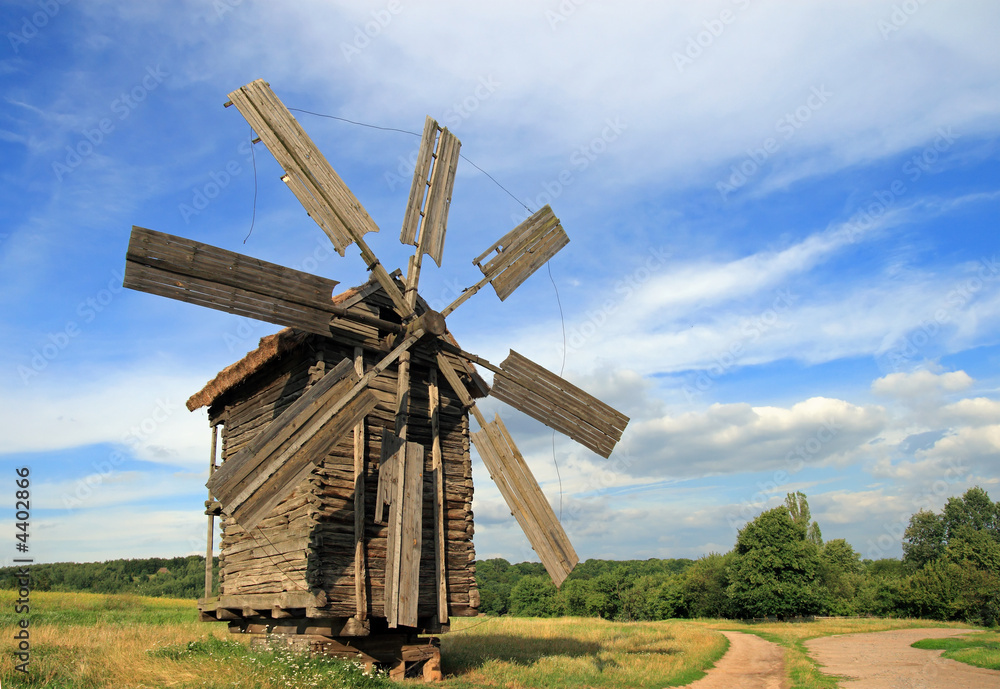 windmill near road windmill near road