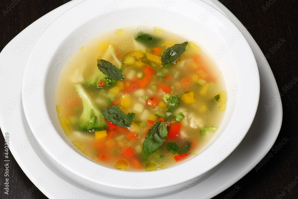Minestrone vegetable soup Minestrone vegetable soup