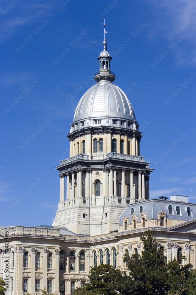 Obraz premium Springfield, Illinois - State Capitol