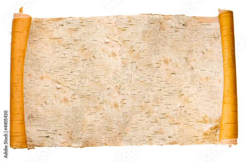 expanded birchen bark scroll