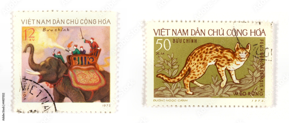Exotic postage stamps