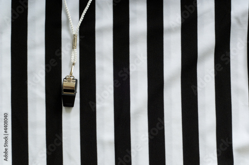 Referee Jersey and whistle photo
