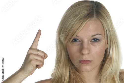 Bilde på lerret angry woman