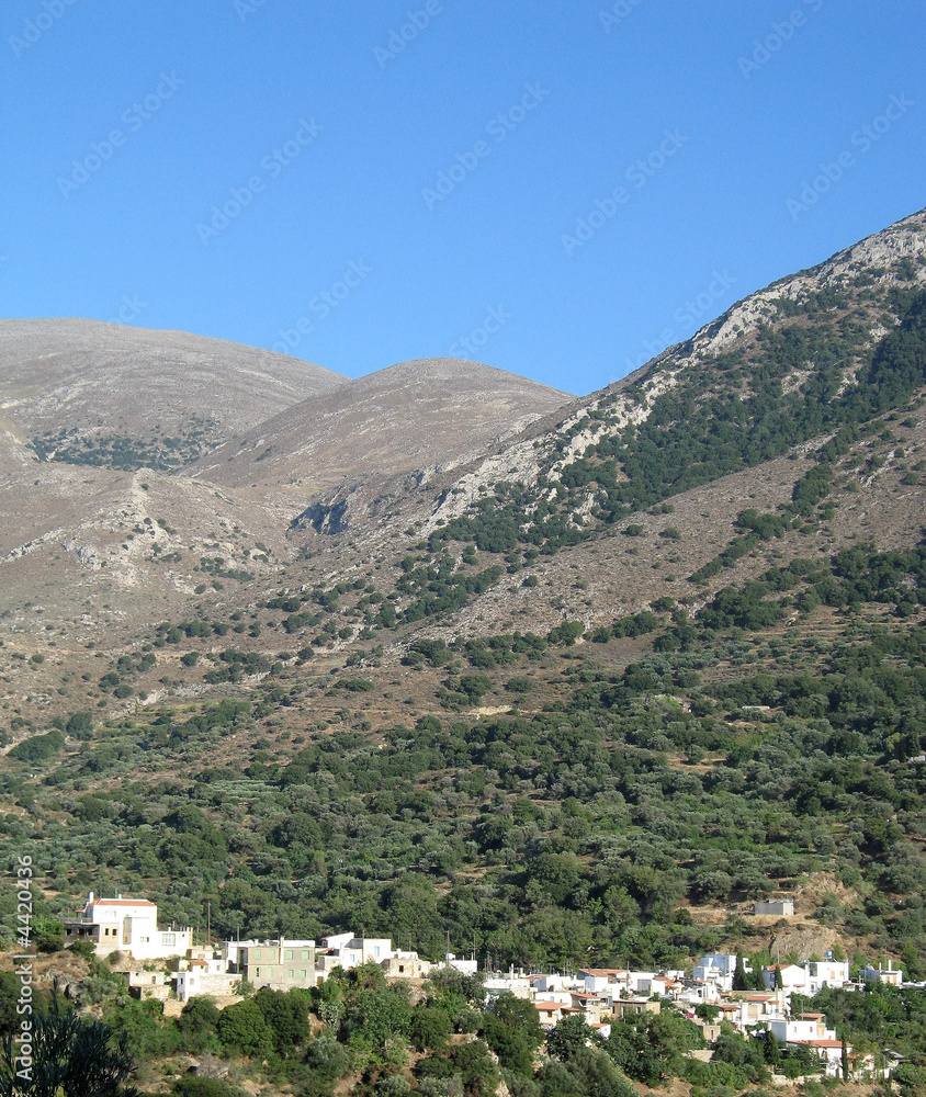 small city in Crete mountains