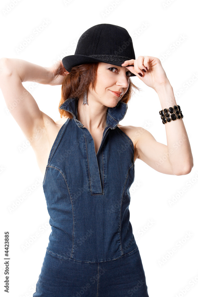Woman with hat