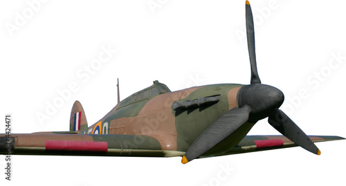 World War II Hawker Hurricane isolated