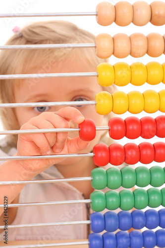 girl and abacus