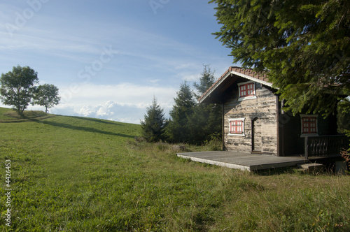 Chalet dans la montagne