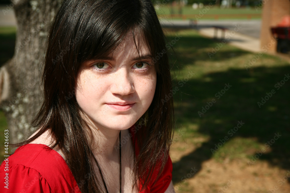 Beatufiul Teen at School Beatufiul Teen at School