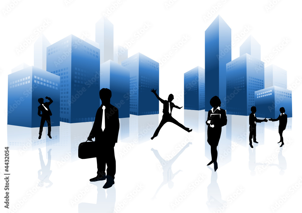 Business team in the city Business team in the city
