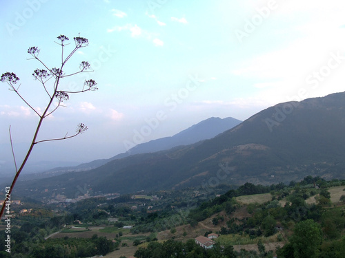 Landscape of the Apennines of southern Italy