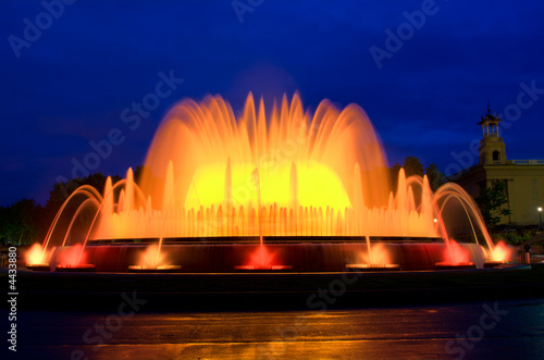 Photography Magical fountain in Barcelona, Spain