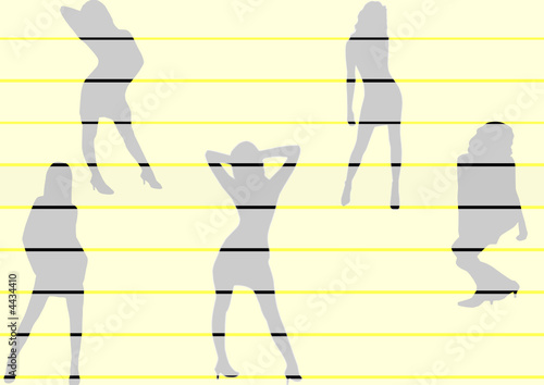 silhouettes de femmes