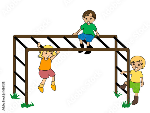 Kids on MonkeyBar