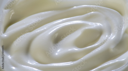 Milky cream surface