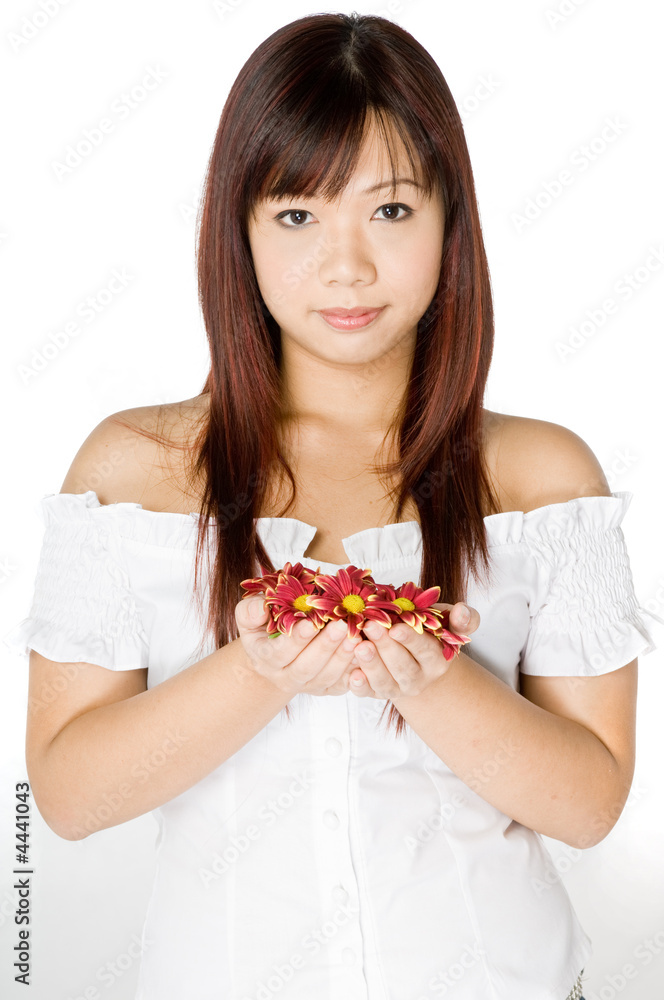 Woman And Flower Woman And Flower
