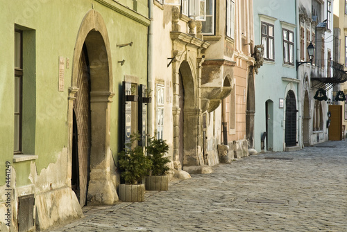 Vászonkép Facade of historic buildings